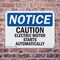 Signmission Caution Electric Motor Starts Automatically OSHA Notice Sign, Plastic, 10in W x 7in L, 2PK OS-2PACK-NS-P-710-L-10474 - alternate 6
